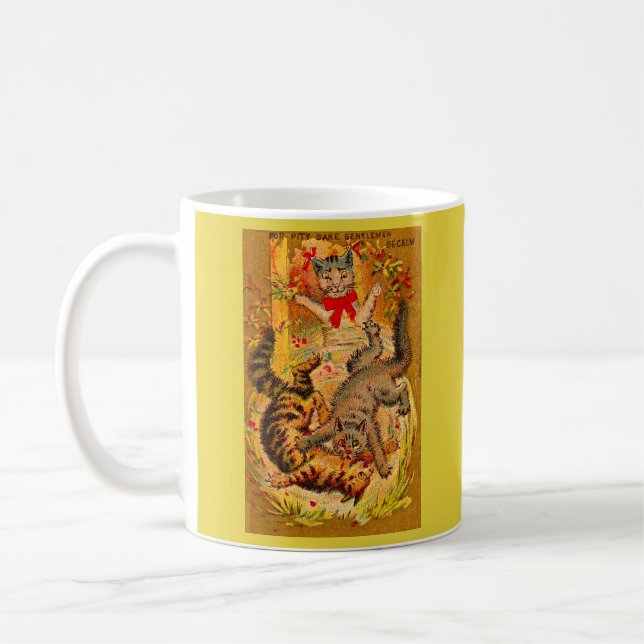 Katzenkampf Kaffeetasse (Links)
