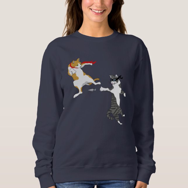 Katzenkampf Sweatshirt (Vorderseite)
