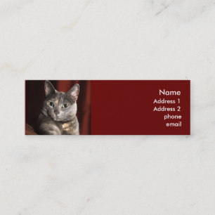 Katzenkarte Mini Visitenkarte