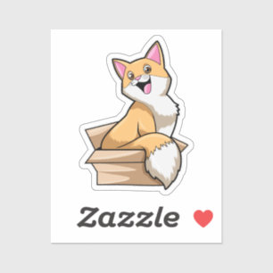 Katzenkasten Aufkleber