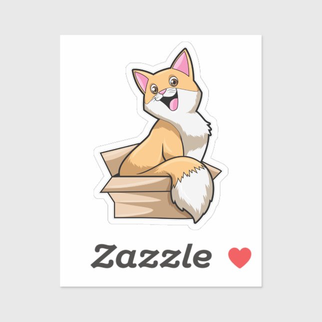 Katzenkasten Aufkleber (Blatt)