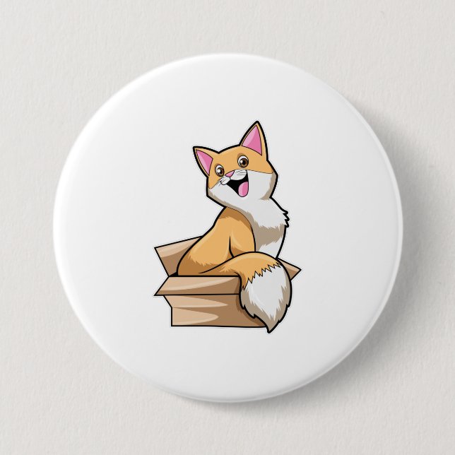 Katzenkasten Button (Vorderseite)