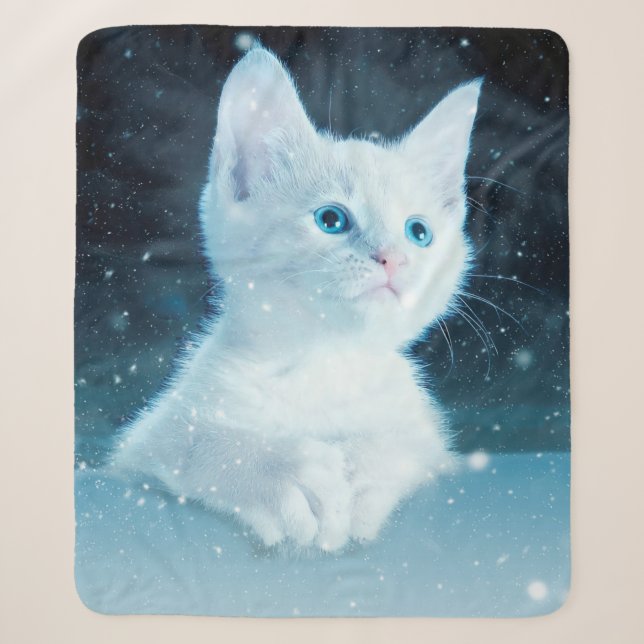 Katzenkätzchen Kunst Tierwelt Sherpadecke (Vorderseite)