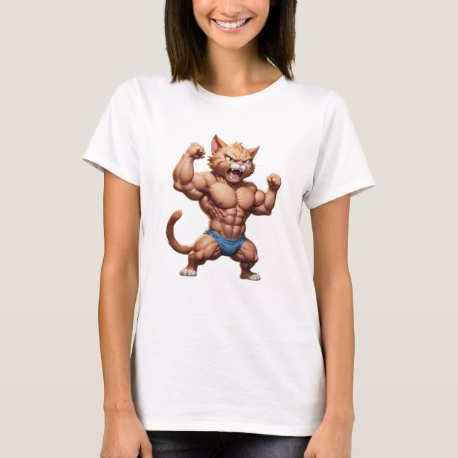 Katzenkätzchen niedliche lustige, wütende Katze T-Shirt (Vorderseite)