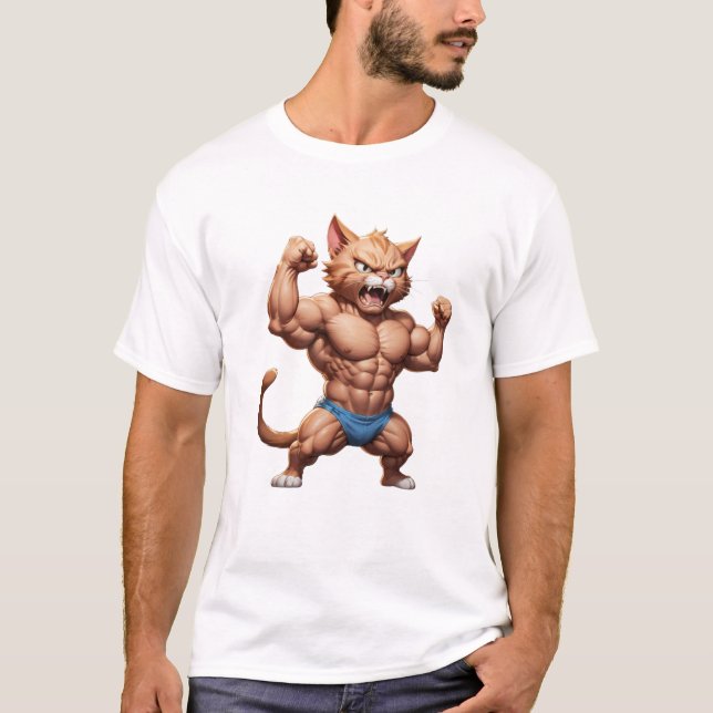 Katzenkätzchen niedliche lustige, wütende Katze T-Shirt (Vorderseite)