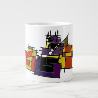 Katzenkätzchen und Kürbis Jumbo-Tasse