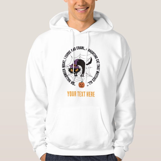 Katzenkatze a in halloween hoodie (Vorderseite)