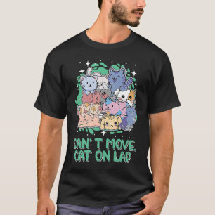 Katzenkatze auf Katze Kätzchen Tier bewegen T-Shirt