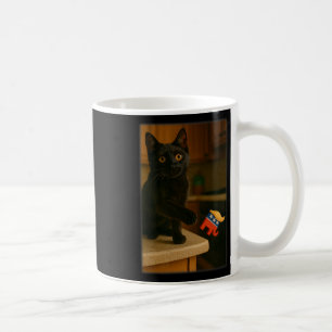 Katzenkatze, die Trump von der Gegenüberstellung a Kaffeetasse