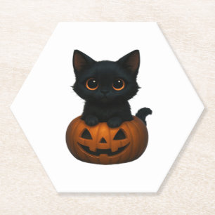 Katzenkatze � Niedliches Halloween-Shirt für Katze Untersetzer