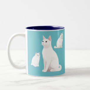 Katzenkatze Zweifarbige Tasse