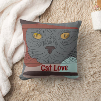 Katzenkissen für die Liebe Kissen