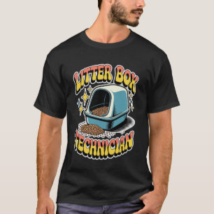 Katzenklo-Techniker Katzenliebhaber Katze 1 T-Shirt