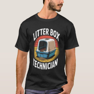 Katzenklo-Techniker Katzenliebhaber Katze T-Shirt