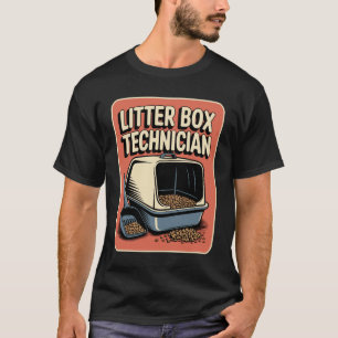 Katzenkloo-Techniker Lustiger Katzenliebhaber T-Shirt