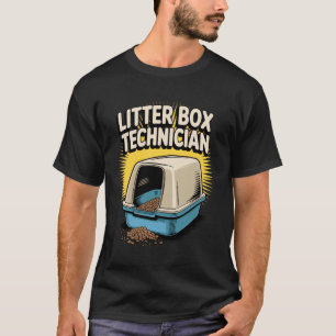 Katzenkloo-Techniker Lustiger Katzenliebhaber T-Shirt