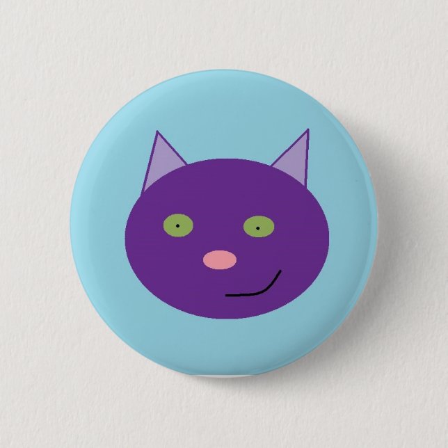 Katzenknopf Button (Vorderseite)