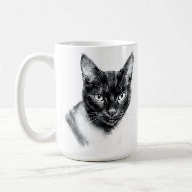 Katzenkohle Kaffeetasse (Links)