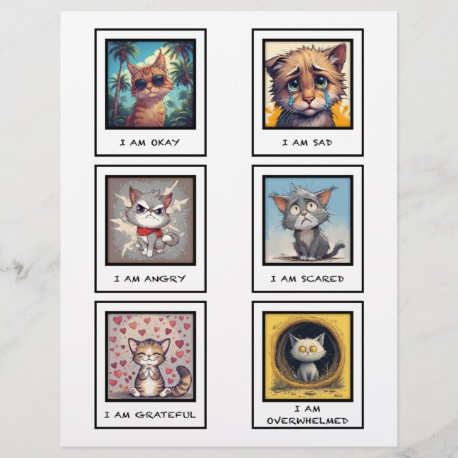 Katzenkommunikationskarten Flyer (Vorne)