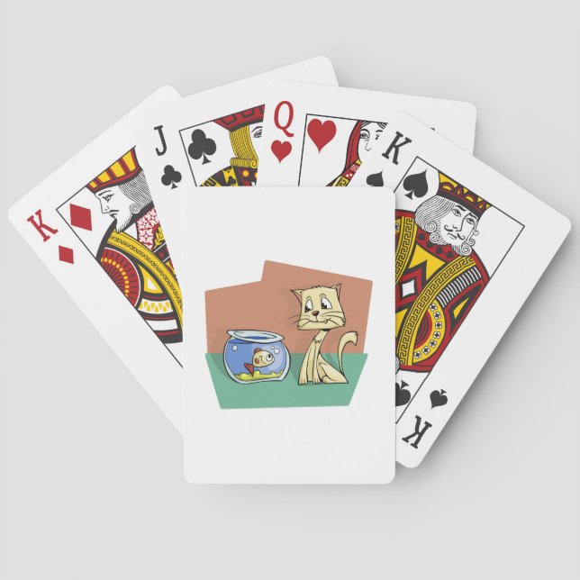 Katzenkratzer Spielkarten (Rückseite)