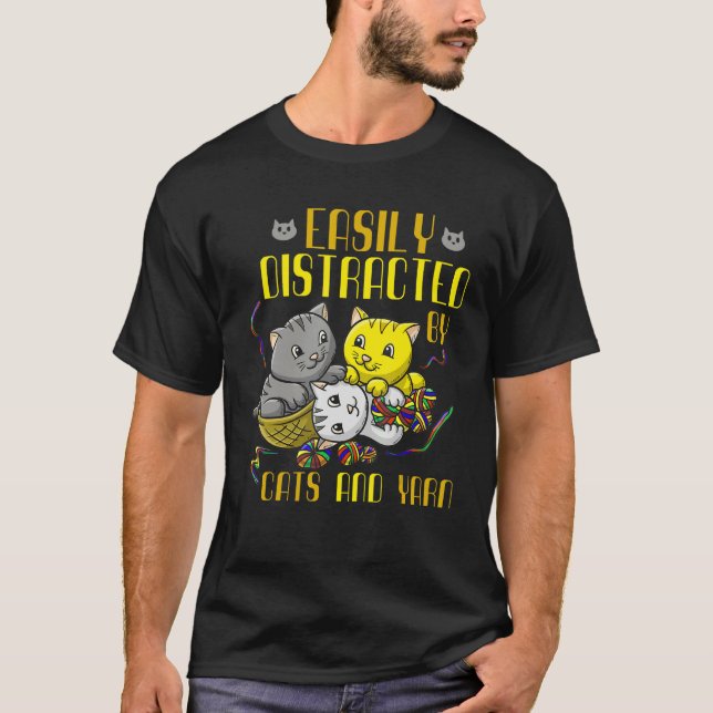 Katzenkratzer von Katzen und Garnkatzenhaltern lei T-Shirt (Vorderseite)