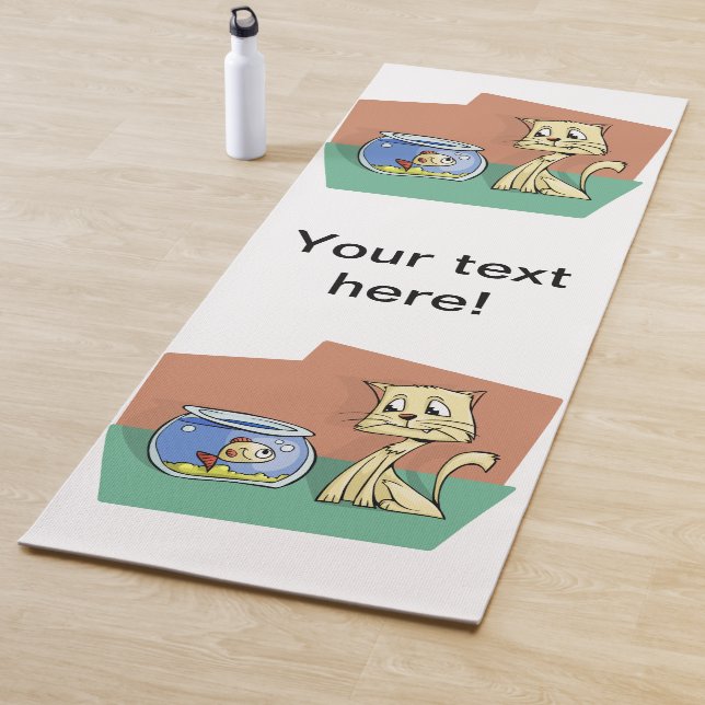 Katzenkratzer Yogamatte (Beispiel)