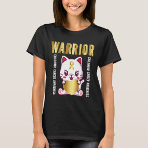 Katzenkrebsbewusstsein im Kindesalter Krieger nied T-Shirt