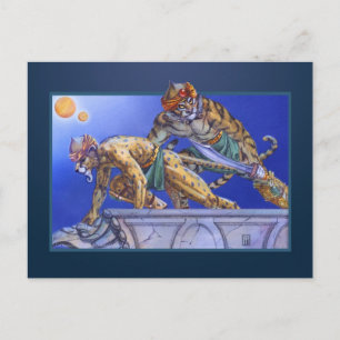 Katzenkrieger Postkarte