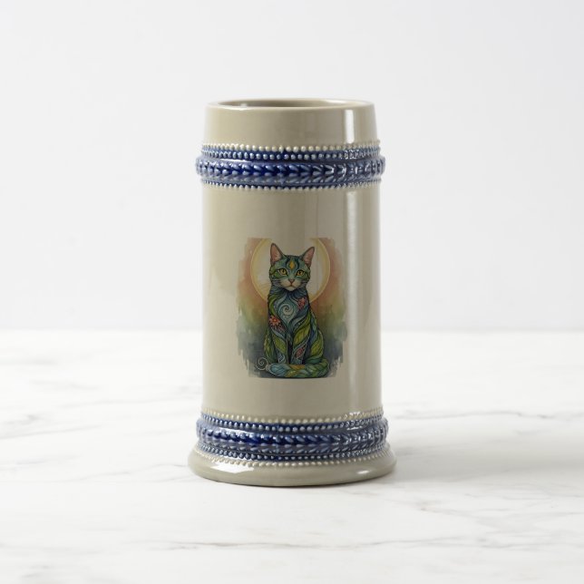 Katzenkunst Bierglas (Mittel)