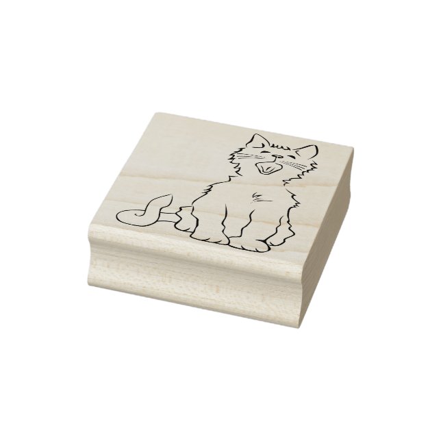 Katzenkunst-Briefmarke singen Gummistempel (Stempel)