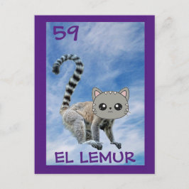 Katzenkunst, El Lemur, Postkarte