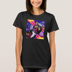 Katzenkunst in leuchtenden Farben, schöne Kätzchen T-Shirt