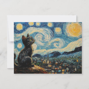 Katzenkunst Postkarte