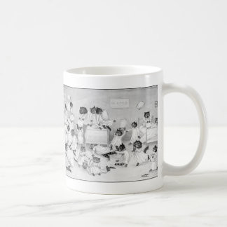 Katzenkunst von Louis Wain 1900 Kaffeetasse