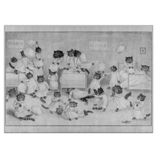 Katzenkunst von Louis Wain 1900 Schneidebrett