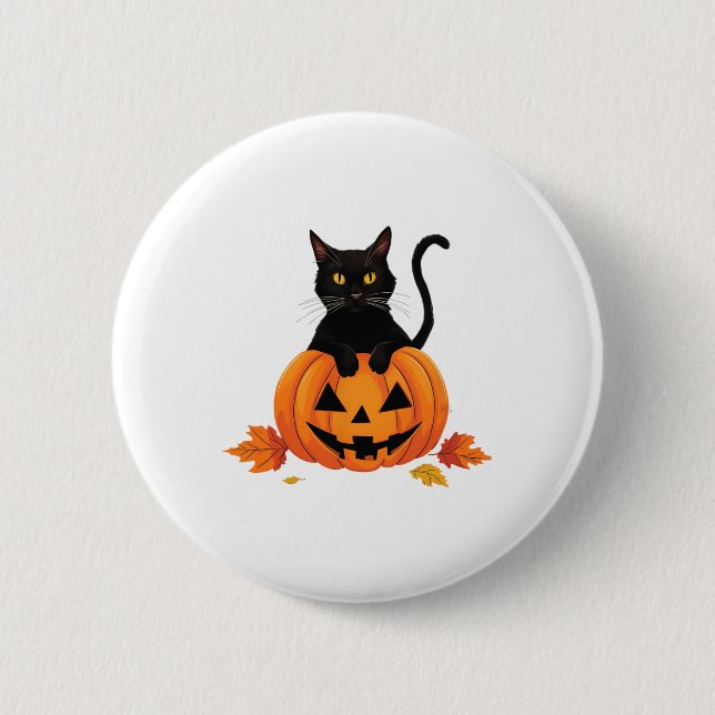 Katzenkürbis für Frauen Kinder Kinder 1 Button (Vorderseite)