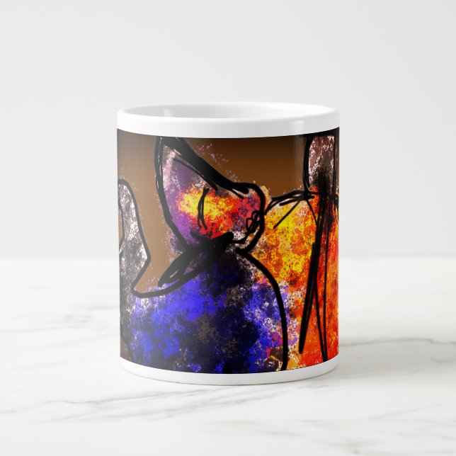 Katzenkürbis Jumbo-Tasse (Vorderseite)