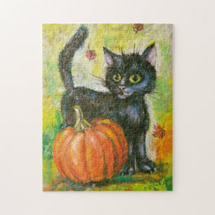 Katzenkürbis Puzzle