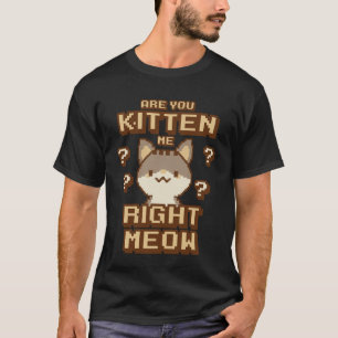 Katzenlady Machst du Witze über Katzen Katzenwitz  T-Shirt