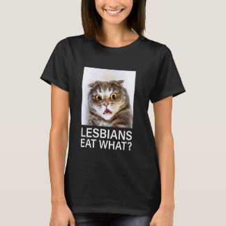 Katzenlesben essen was T-Shirt