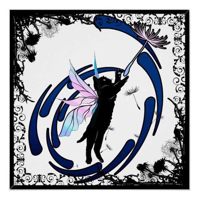 Katzenleuchter Poster (Vorderseite)