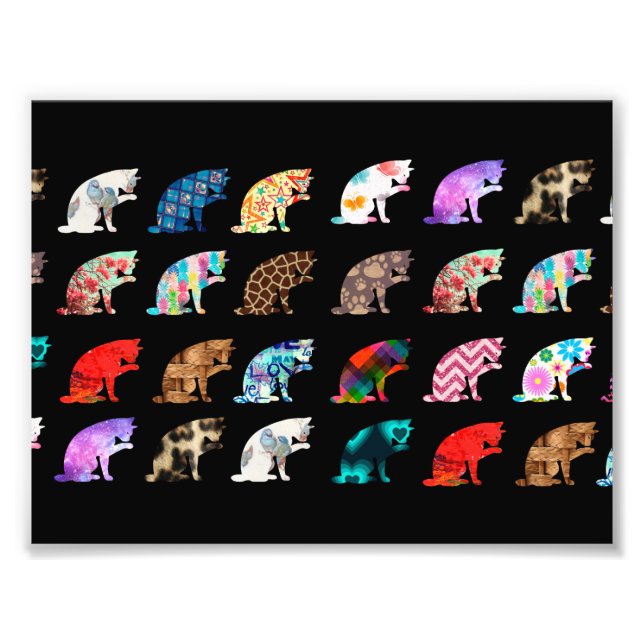 Katzenlickmuster Fotodruck (Vorne)