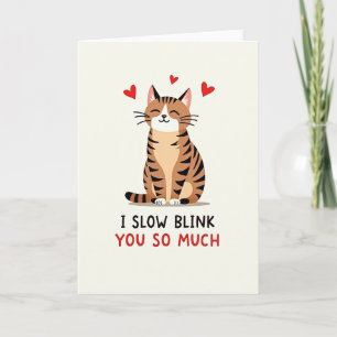 Katzenliebe Langsames Blinzeln Karte