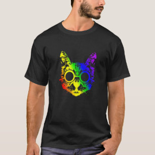 Katzenliebe Regenbogen Schwul Und Lesbisch Lgbt St T-Shirt