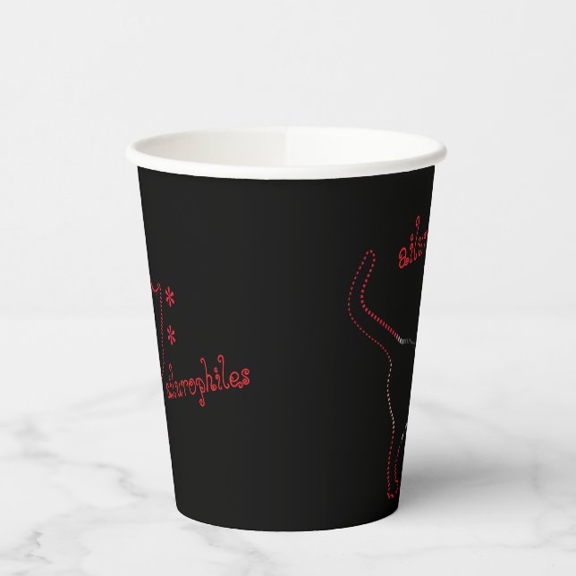 Katzenliebhaber ailurophiles Papier Becher (Links)