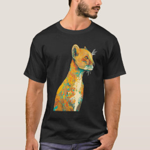 Katzenliebhaber Arty Afrikanische Tierwelt Süße Af T-Shirt