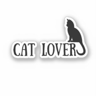 Katzenliebhaber Aufkleber