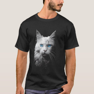 Katzenliebhaber Blaue Augen Katze Kätzchen Haustie T-Shirt