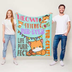 Katzenliebhaber-Decke - Ultraweiche Fuzzy-Wurf-Ges Fleecedecke