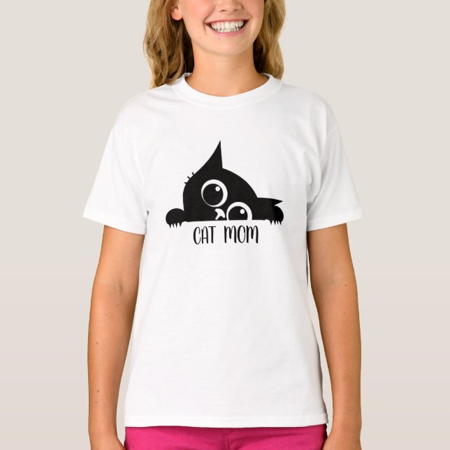 Katzenliebhaber Design T-Shirt (Vorderseite)